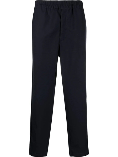  Comme Des Garçons Shirt Straight-leg Wool Trousers - Blue 