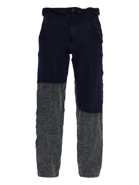  Comme Des Garçons Shirt Two-tone Trousers - Blue 