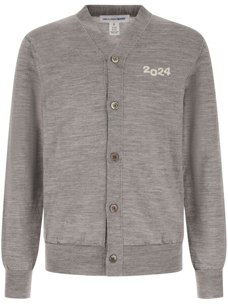  Comme Des Garçons Shirt Wool Cardigan - Grey 