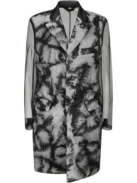  Comme Des Garçons Single-breasted Coat - Grey 
