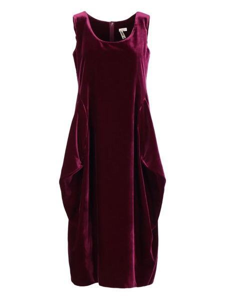  Comme Des Garçons Sleeveless Midi Dress - Red 