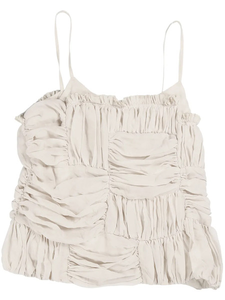  Comme Des Garçons Tao Draped Sleeveless Top - Neutrals 