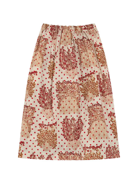  Comme Des Garçons Tao Printed Midi Skirt - Neutrals 