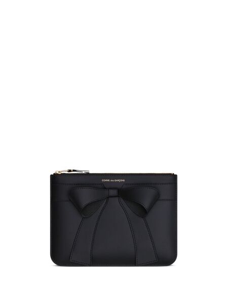  Comme Des Garçons Wallet Big Bow Purse - Black 
