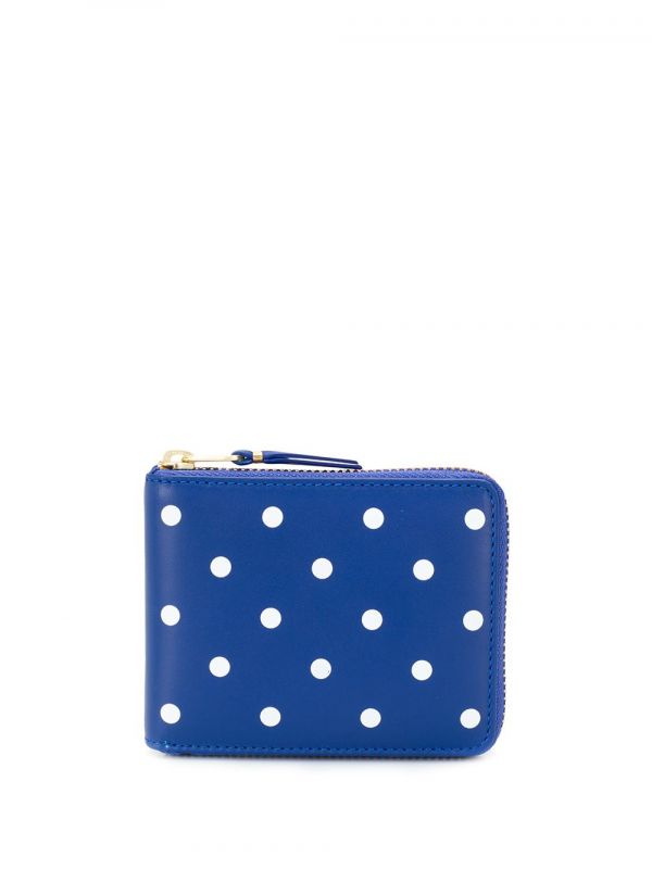  Comme Des Garçons Wallet Dotted Pattern Wallet - Blue 
