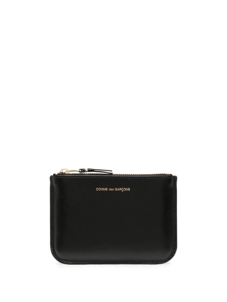  Comme Des Garçons Wallet Logo-stamp Leather Coin Purse - Black 