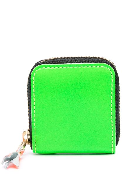  Comme Des Garçons Wallet Super Fluo Group Leather Wallet - Green 