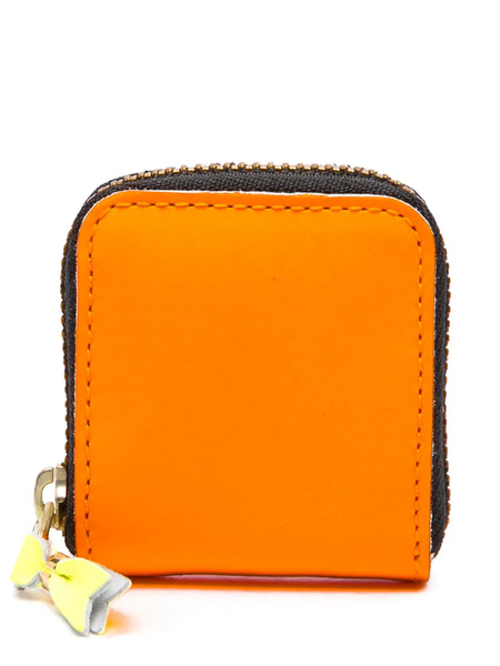  Comme Des Garçons Wallet Super Fluo Leather Wallet - Orange 