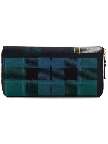  Comme Des Garçons Wallet Tartan-print Wool Wallet - Green 