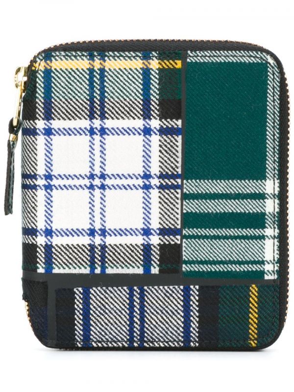  Comme Des Garçons Wallet Tartan Wallet - Green 