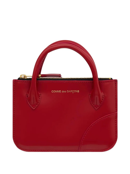  Comme Des Garçons Wallet Top Handle Zip Wallet - Red 