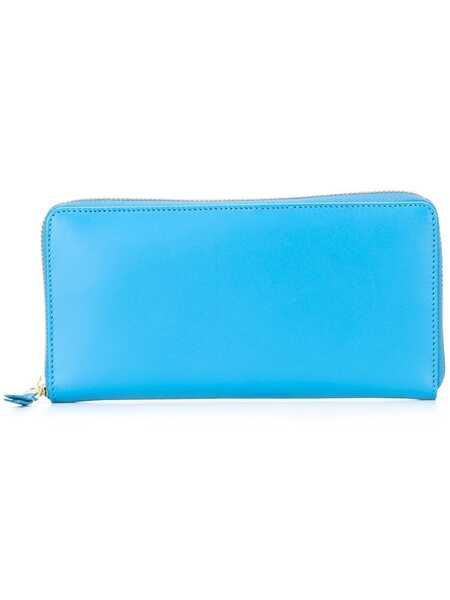  Comme Des Garçons Wallet Zip-around Leather Wallet - Blue 