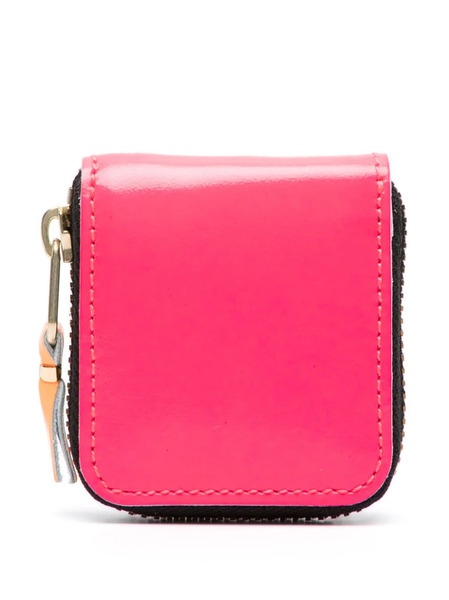 Comme Des Garçons Wallet Zip-fastening Leather Coin Purse - Pink 