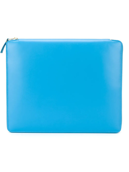  Comme Des Garçons Wallet Zip-up Leather Ipad Case - Blue 