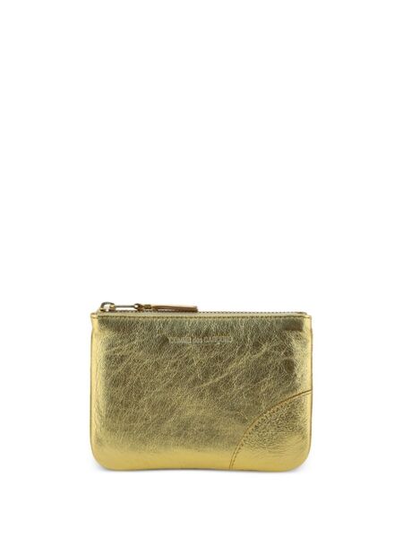  Comme Des Garçons Wallet Zipped Coin Purse - Gold 