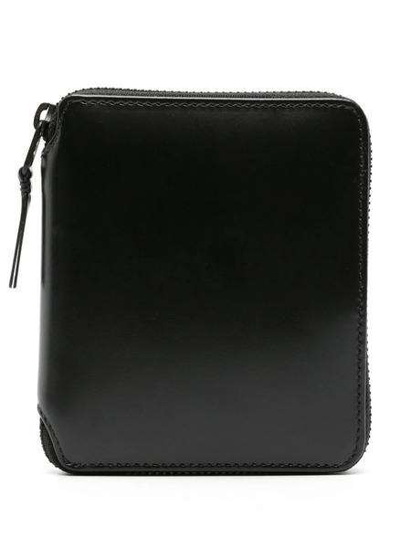  Comme Des Garçons Wallet Zipped Leather Wallet - Black 
