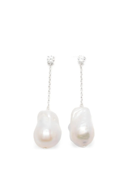  Completedworks Pearl Drop Earrings - Silver 