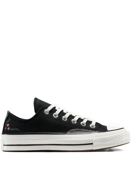  Converse Chuck 70 Floral Embroidered Sneakers - Black 