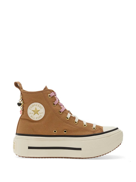  Converse Chuck Taylor All Star Lift Double Stack Platform Charms High-top Sneakers - Brown 