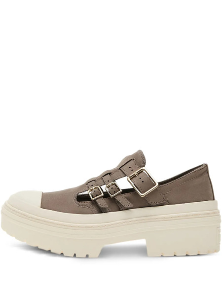  Converse Chuck Taylor Buckle-strap Platform Sneakers - Brown 