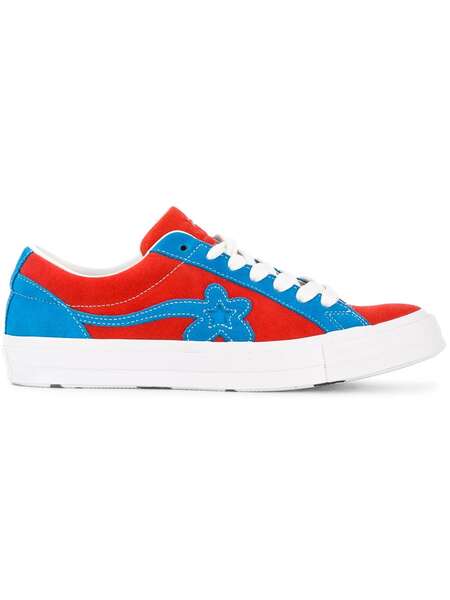  Converse Floral Embellished Sneakers - Red 