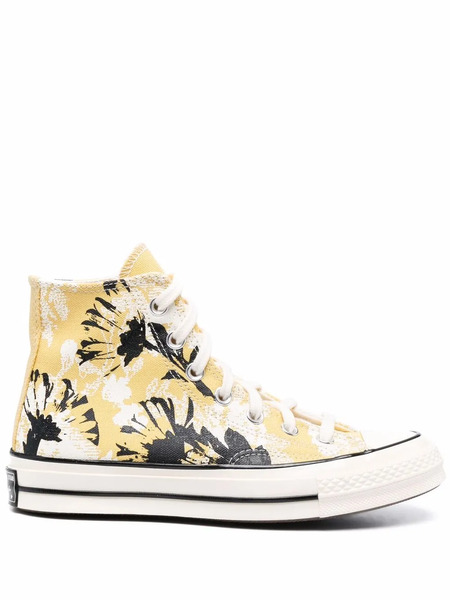  Converse Hybrid Floral Chuck 70 Sneakers - Yellow 