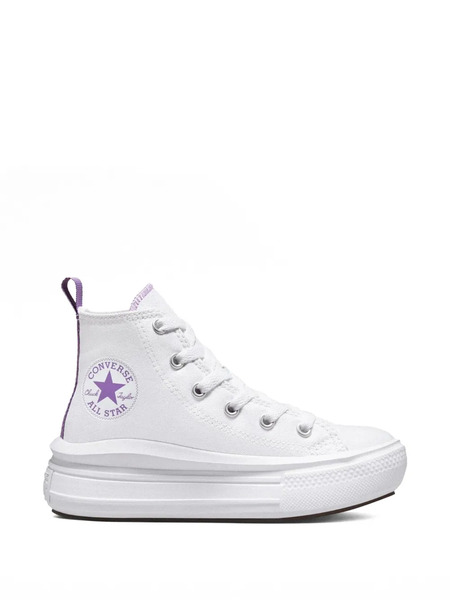  Converse Kids Chuck Taylor All Star Move Platform Sneakers - White 