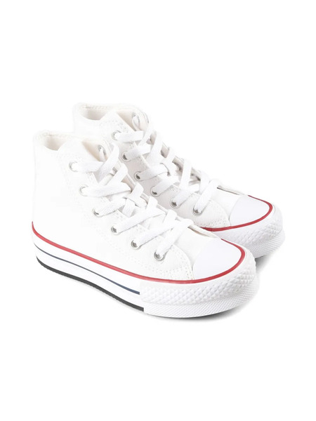  Converse Kids Chuck Taylor Platform Sneakers - White 