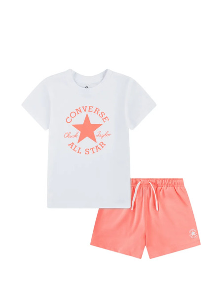  Converse Kids Drawstring Logo Shorts Set Of Two - White 