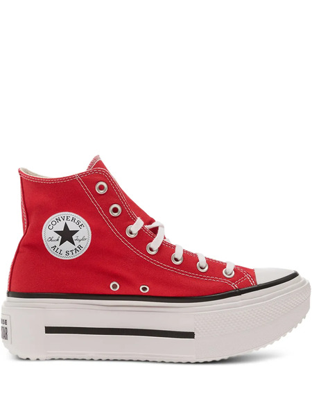  Converse Lift Double Stack Lace-up Platform Sneakers - Red 