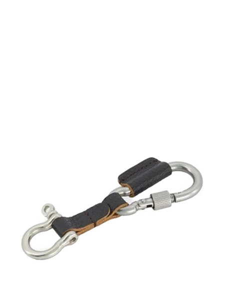  Coor Carabiner Leather Keyring - Black 