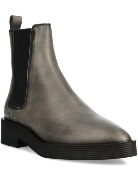  Copenhagen Elastic-panel Pointed-toe Boots - Grey 