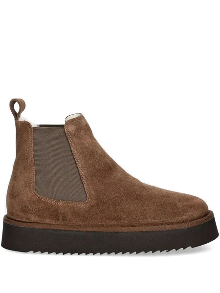  Copenhagen Elastic-panel Suede Chelsea Boots - Brown 