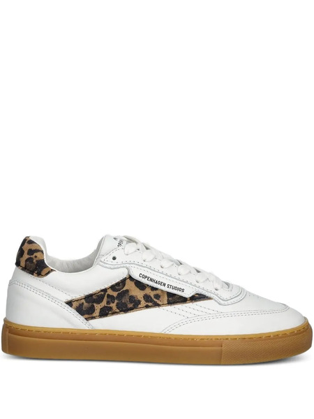  Copenhagen Leopard-print Sneakers - White 