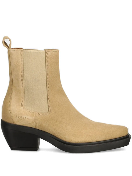  Copenhagen Suede Cowboy Boots - Neutrals 
