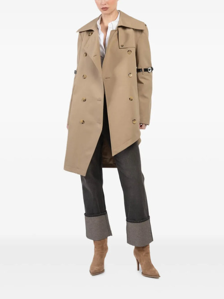  Coperni Asymmetric Double-breasted Trench Coat - Neutrals 