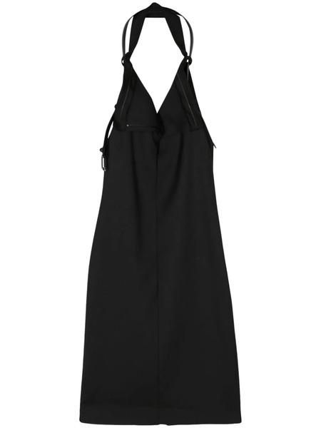  Coperni Belted-halterneck Midi Dress - Black 