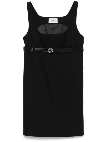  Coperni Belted Tailored Mini Dress - Black 