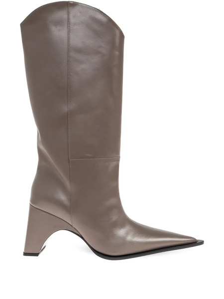  Coperni Bridge Cowboy Leather Boots - Neutrals 