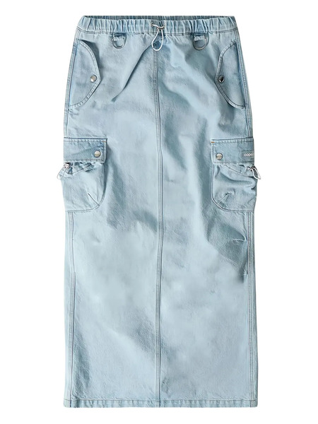  Coperni Cargo Denim Skirt - Blue 