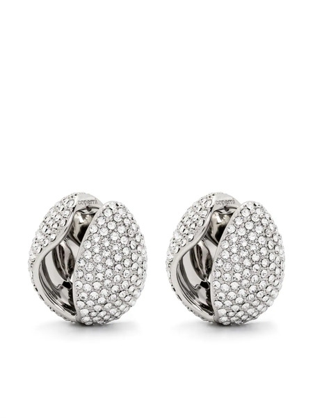  Coperni Crystal-embellished Earrings - Silver 