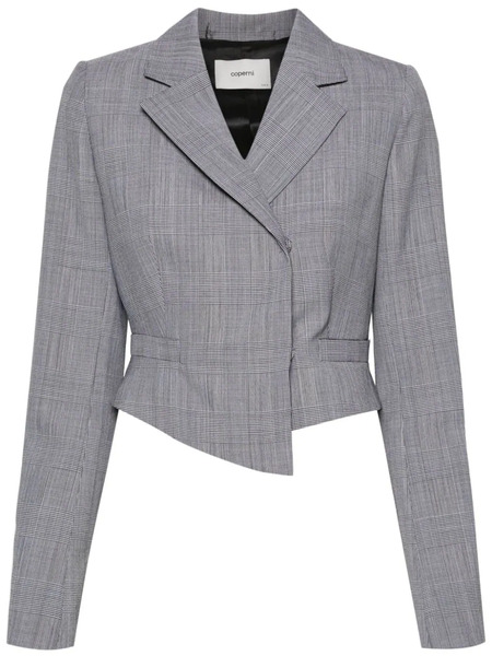  Coperni Double-breasted Cropped Blazer - Black 