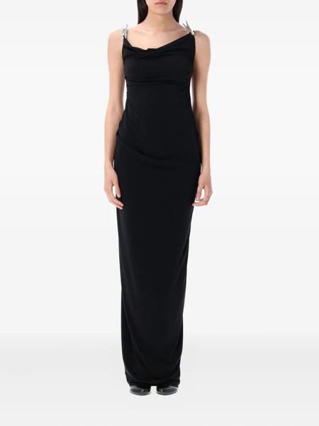  Coperni Draped Maxi Dress - Black 