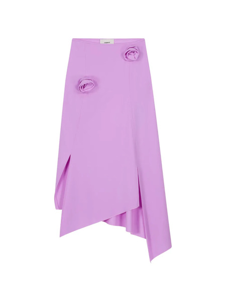  Coperni Floral Asymmetric Mid Skirt - Purple 