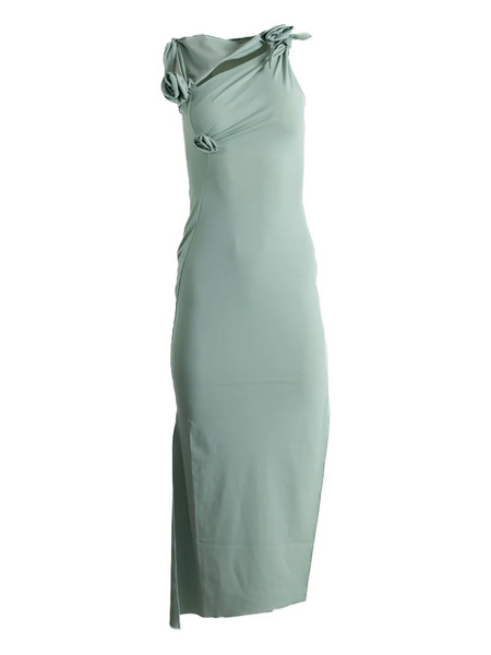 Coperni Flower-detail Midi Dress - Green 