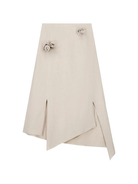  Coperni Flower Midi Skirt - Neutrals 