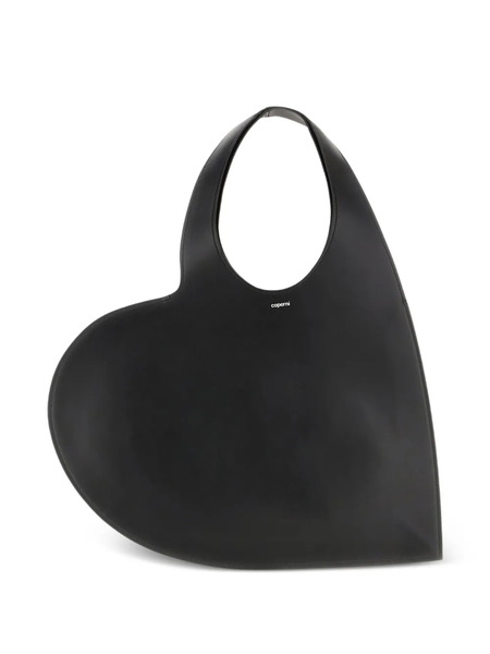  Coperni Heart Leather Shoulder Bag - Black 