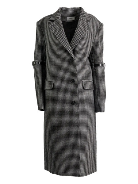  Coperni Houndstooth Strap Coat - Grey 