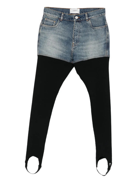  Coperni Hybrid Ribbed Denim Jeans - Blue 