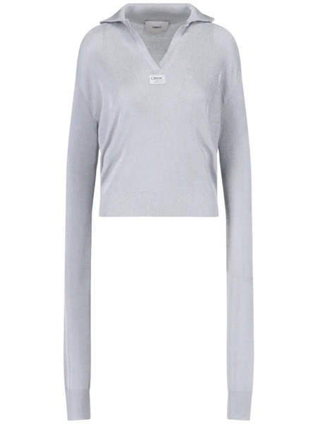  Coperni Knotted Polo Top - Grey 